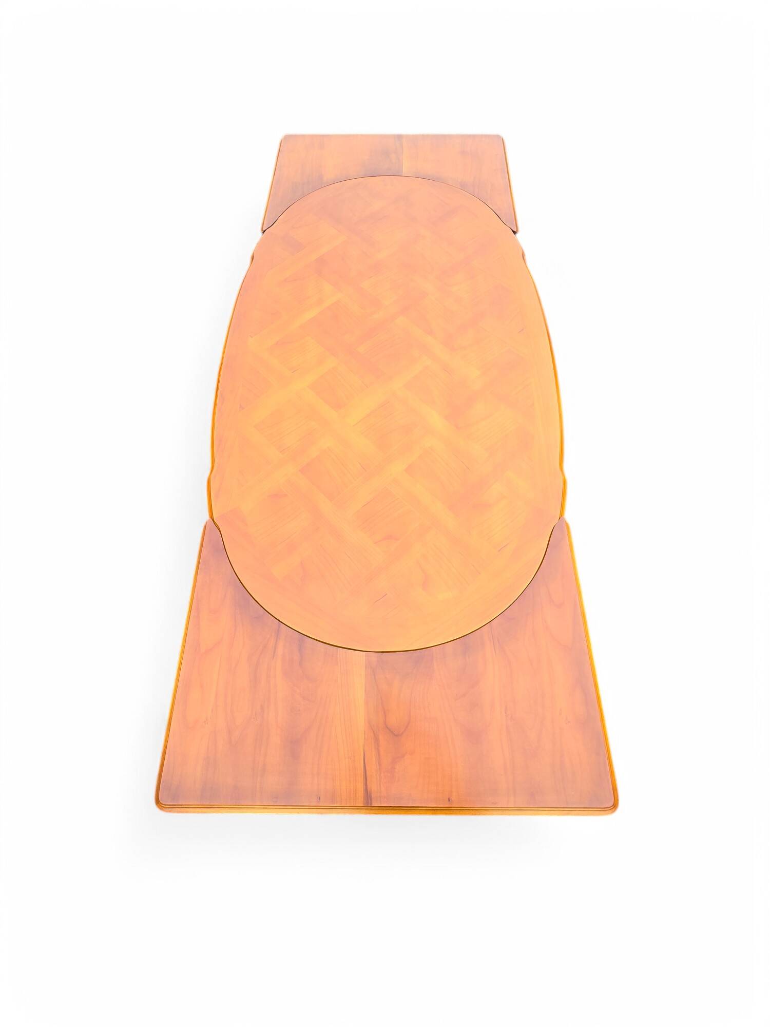Louis XV style cherry wood table with extensions