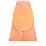 Louis XV style cherry wood table with extensions
