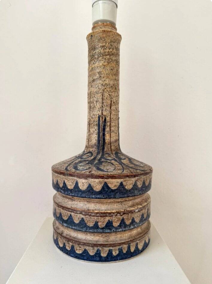 Ceramic table lamp by Jette Hellerøe for Axella, Denmark, 1960s