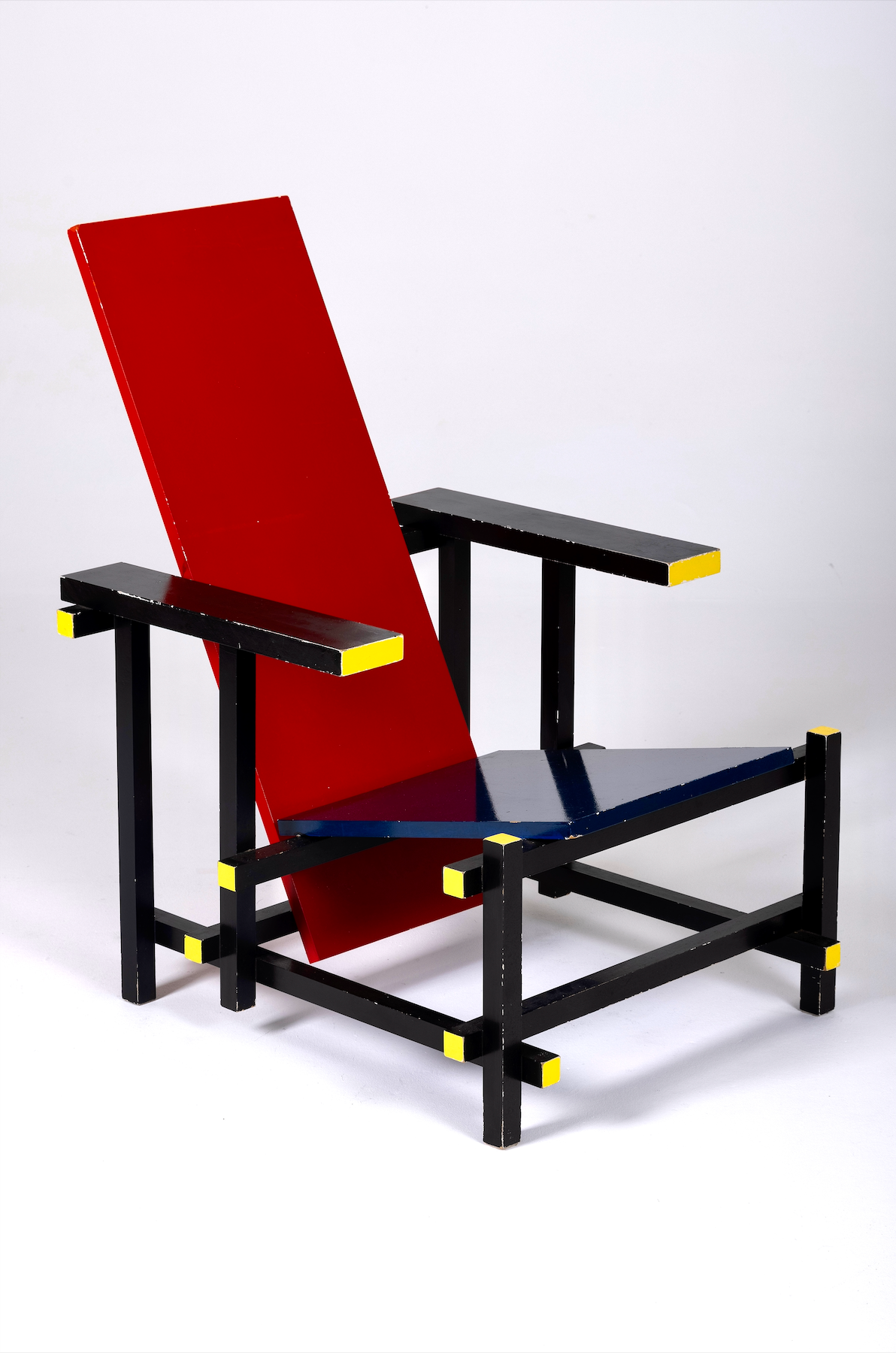 Armchair "Rouge Bleu" Bauhaus spirit, 1970s