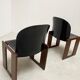 Paire de chaises d’Afra et Tobia scarpa modèle dialogo
