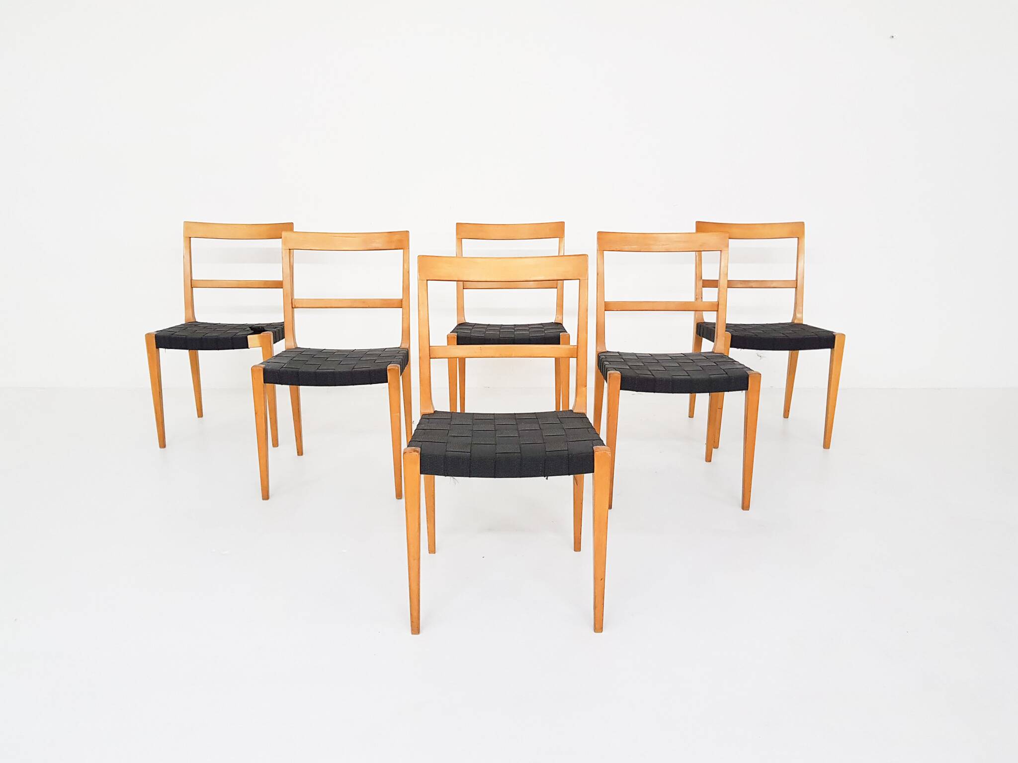 Set of 6 Vintage Bruno Mathsson Mimat Mi401 dining chairs, Sweden 1932