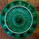 Antique green majolica oyster dish – Sarreguemines