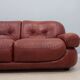 3 seater vintage leather sofa mobil girgi 1970s