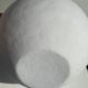 Handcrafted terracotta ball vase painted white H:24 D:26