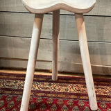 Vintage Scandinavian design tripod high stool