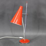 1960s Josef Hurka Red Table Lamp for Lidokov , Czechoslovakia