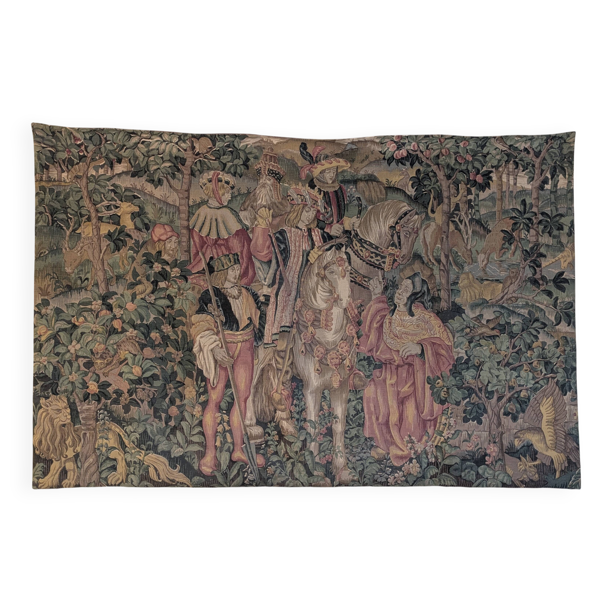 Medieval tapestry panels of the Reigny