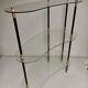 Vintage display 1950 / 1960 , side kidney table , glass shelves