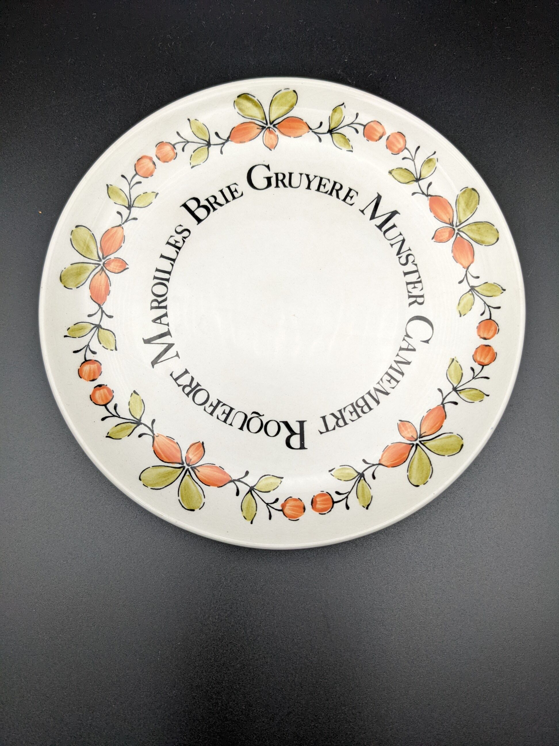 Set of 6 cheese plates Gien vintage ceramic Ma Cuisine