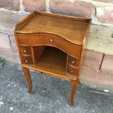Vintage walnut regence style side table 1950