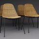 Mid-Century Wicker Chairs by Gian Franco Legler, 1950s. Set of 4