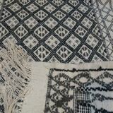 Handmade white kilim rug 155x80cm