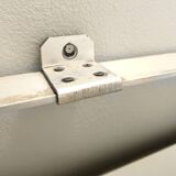 Rectangular Wall Mirror with Silver Glazed Metal Frame, Italy 1970s