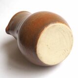 Glazed stoneware pitcher