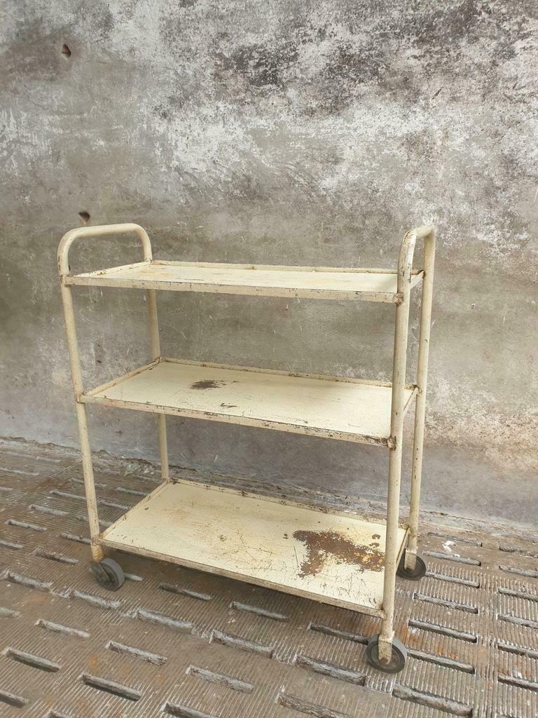 Industrial shelving trolley