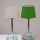 Lampes de table Skymning Art Déco scandinave minimalistes en chrome et verre par Ehlén Johansson, ensemble de 2