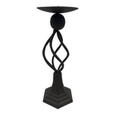 Antique metal candlestick.