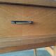Vintage wooden compass foot bedside table