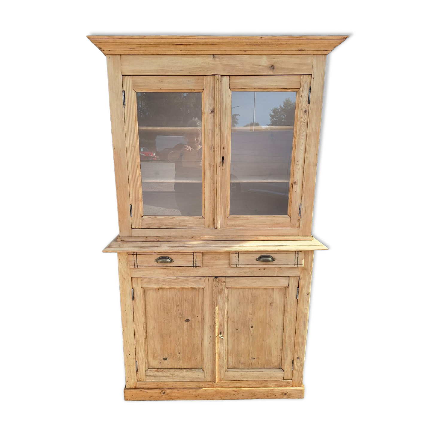 Raw wood sideboard