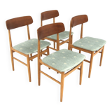 Set of 4 Scandinavian teak chairs, Sweden, 1960