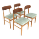 Set de 4 chaises scandinave en teck, Suède, 1960