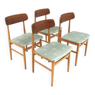 Set de 4 chaises scandinave en teck, Suède, 1960