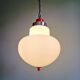 Suspension Space Age en opaline blanche, Massive, 1970