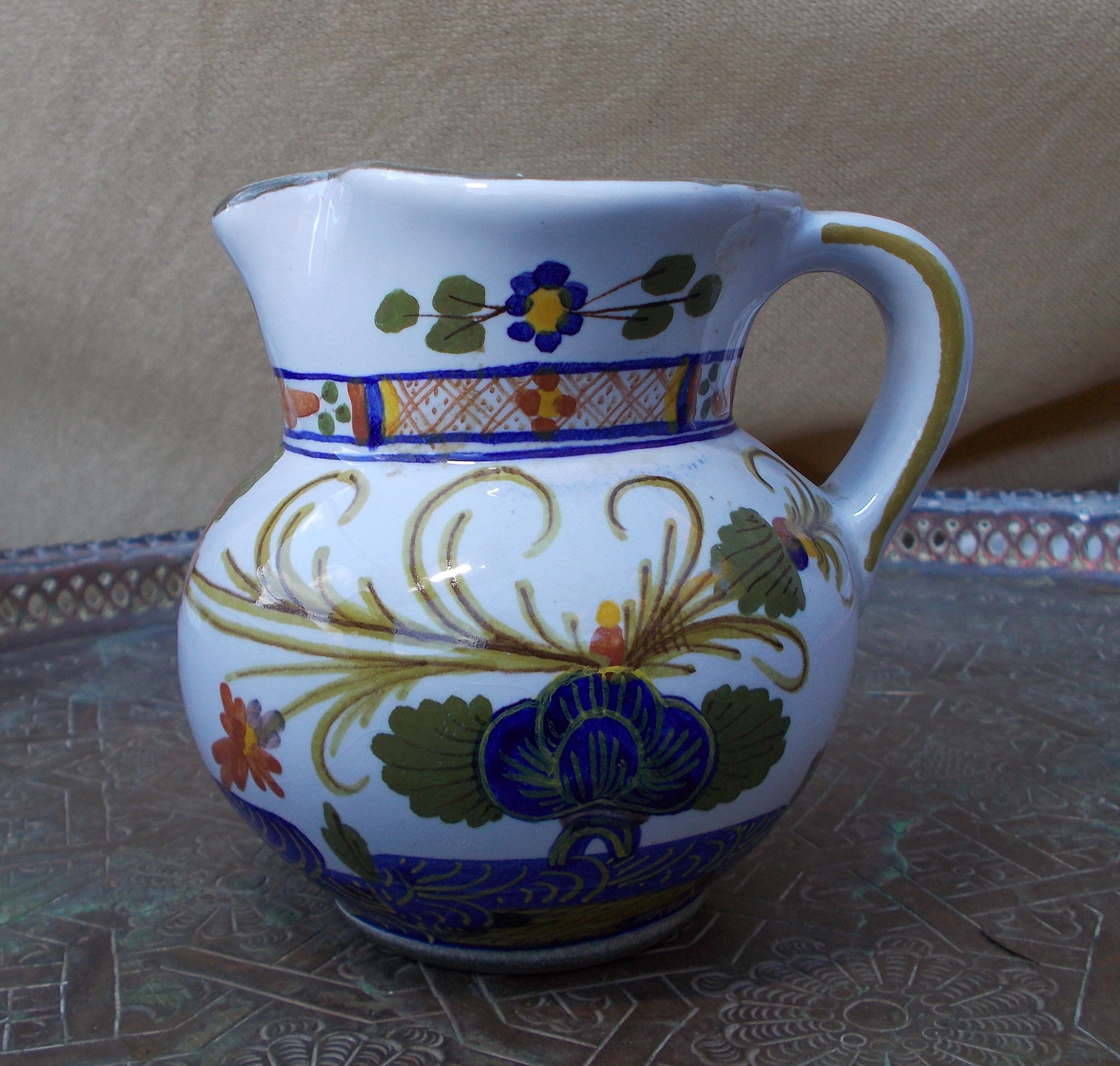 Pouring pitcher Linari Faenza ceramic