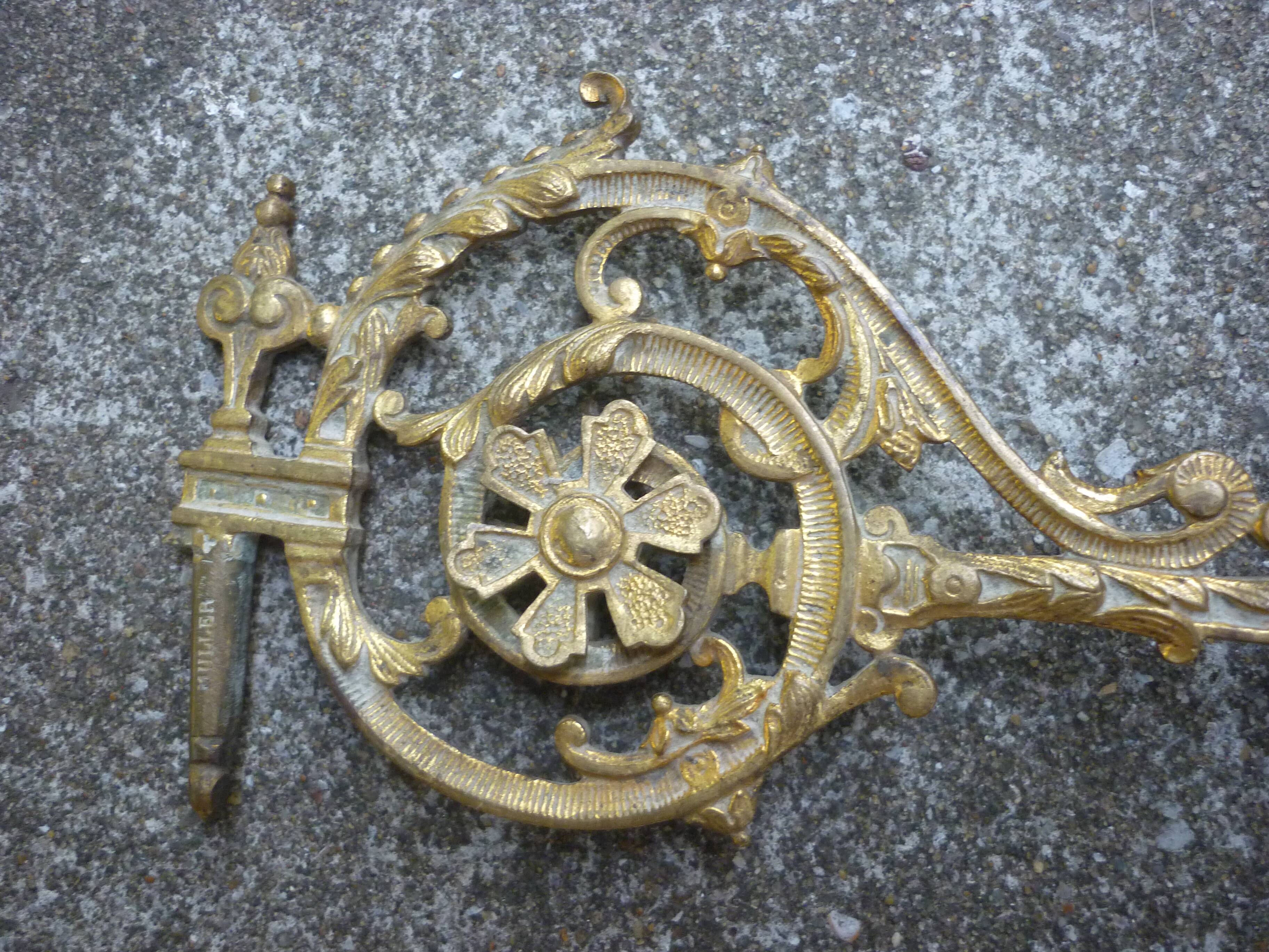 2 brass piano candlesticks