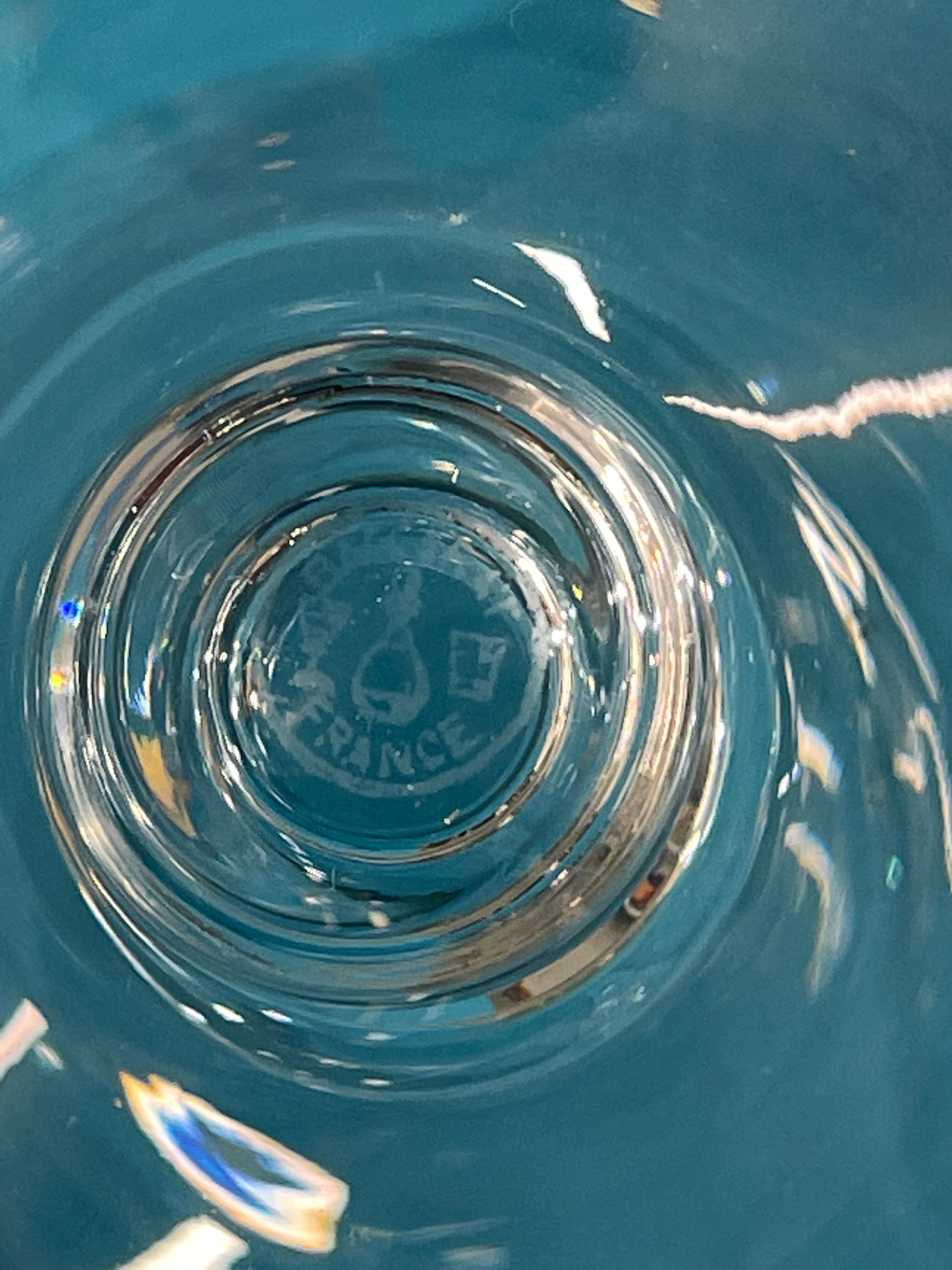 2 Napoleon baccarat glasses, original box