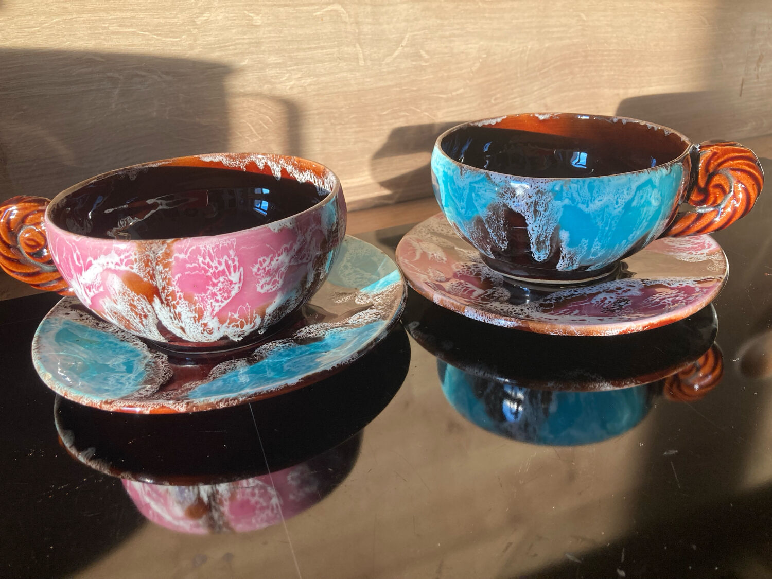 2 large breakfast cups Vallauris