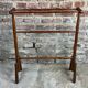 1900s bamboo style wooden towel rack