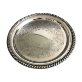 Plateau en argent WM. Rogers diamètre 26 cm comme neuf