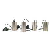 Suspension cylindriques vintage de Raak Holland, années 1970, ensemble de 4