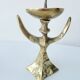 2 old candlesticks female model heavy brass