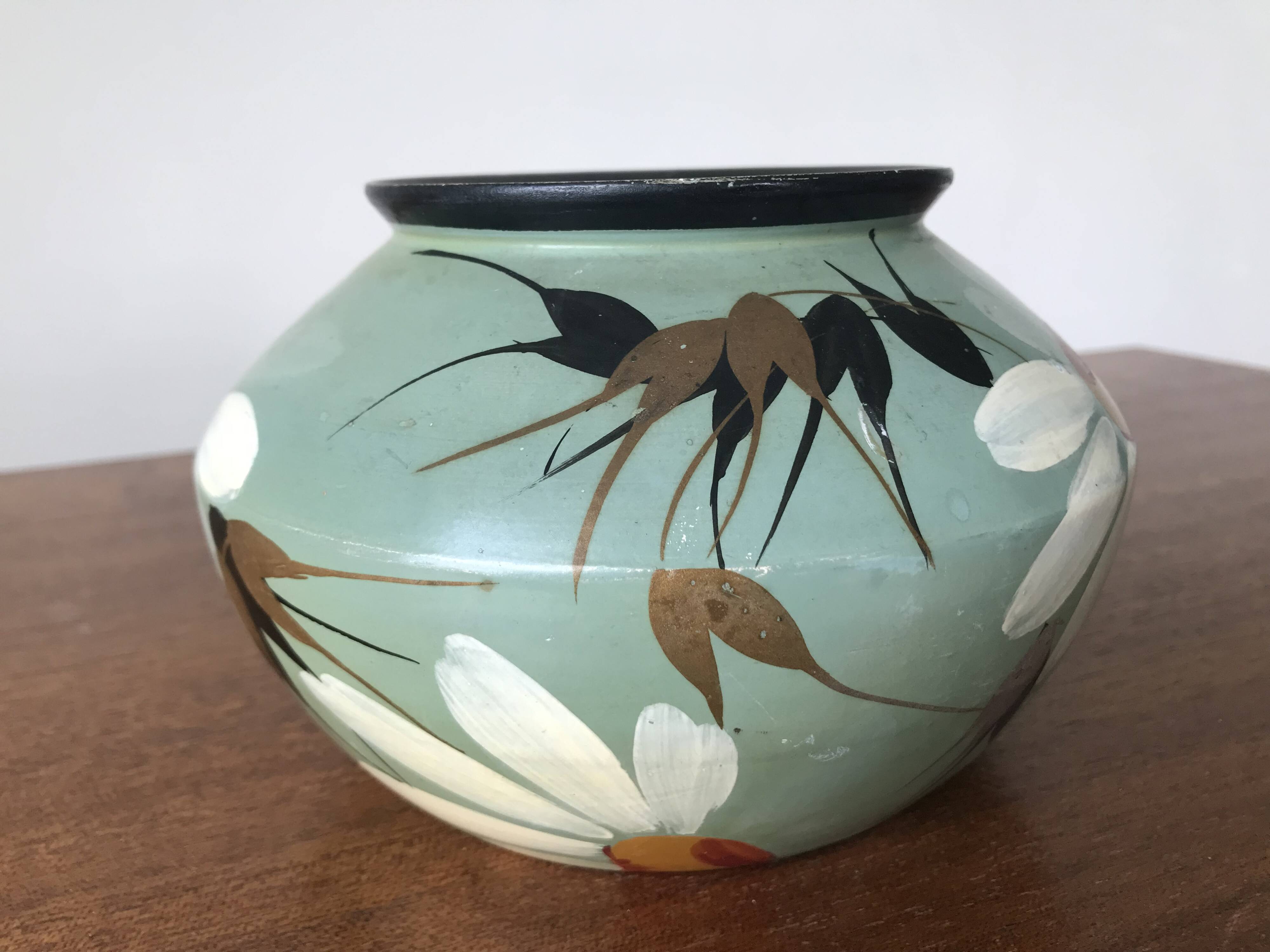 Ceramic vase by Louis Giraud, Vallauris, circa 1940.