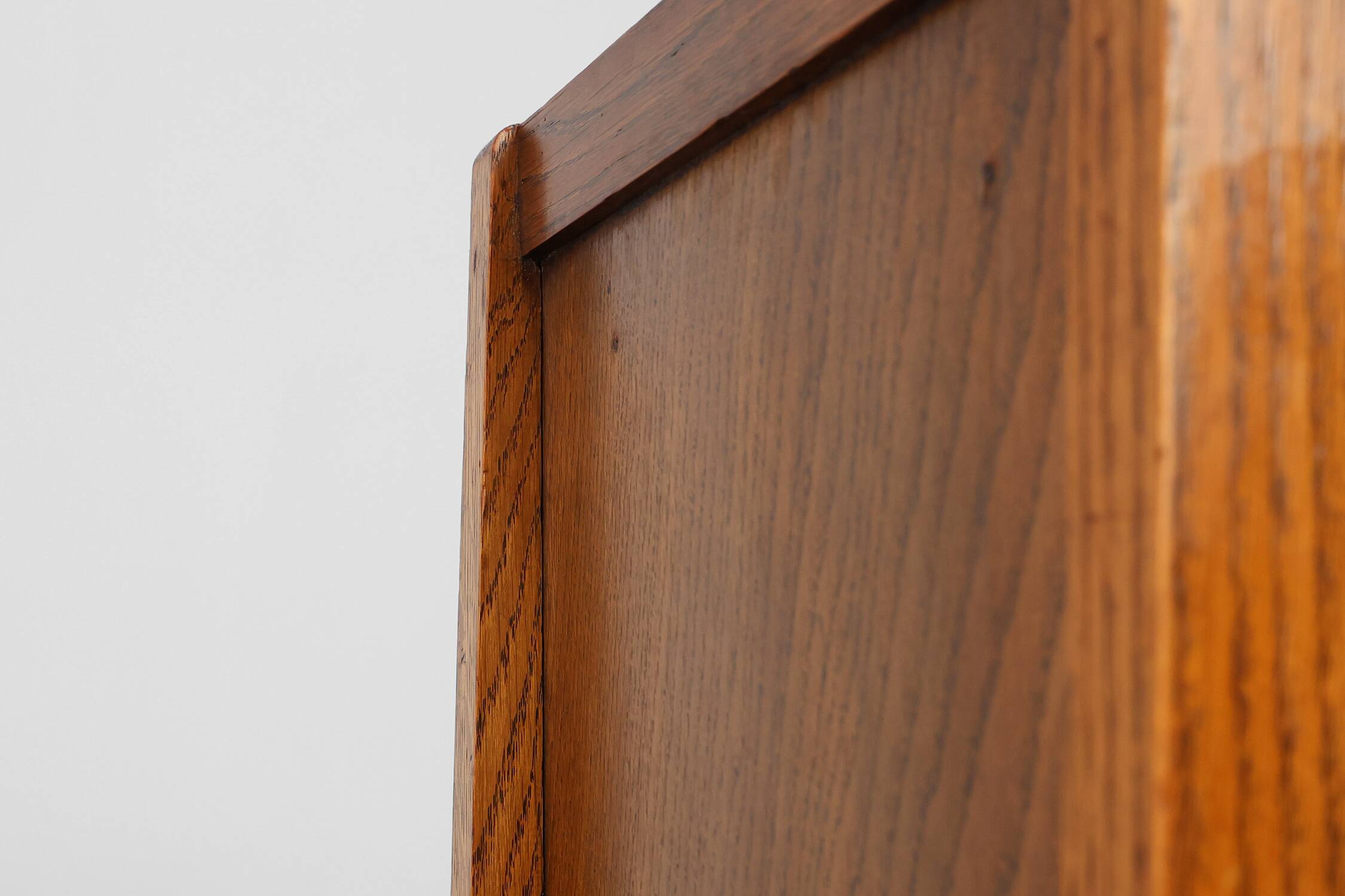 Amsterdamse school wooden cabinet or nightstand, The Netherlands ca. 1915