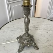 20s chrome brass candlelight legs