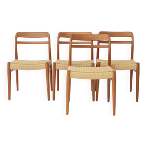 Ensemble de 4 chaises - teck