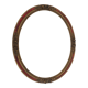 Old oval wooden frame, featuring 8 stucco roses