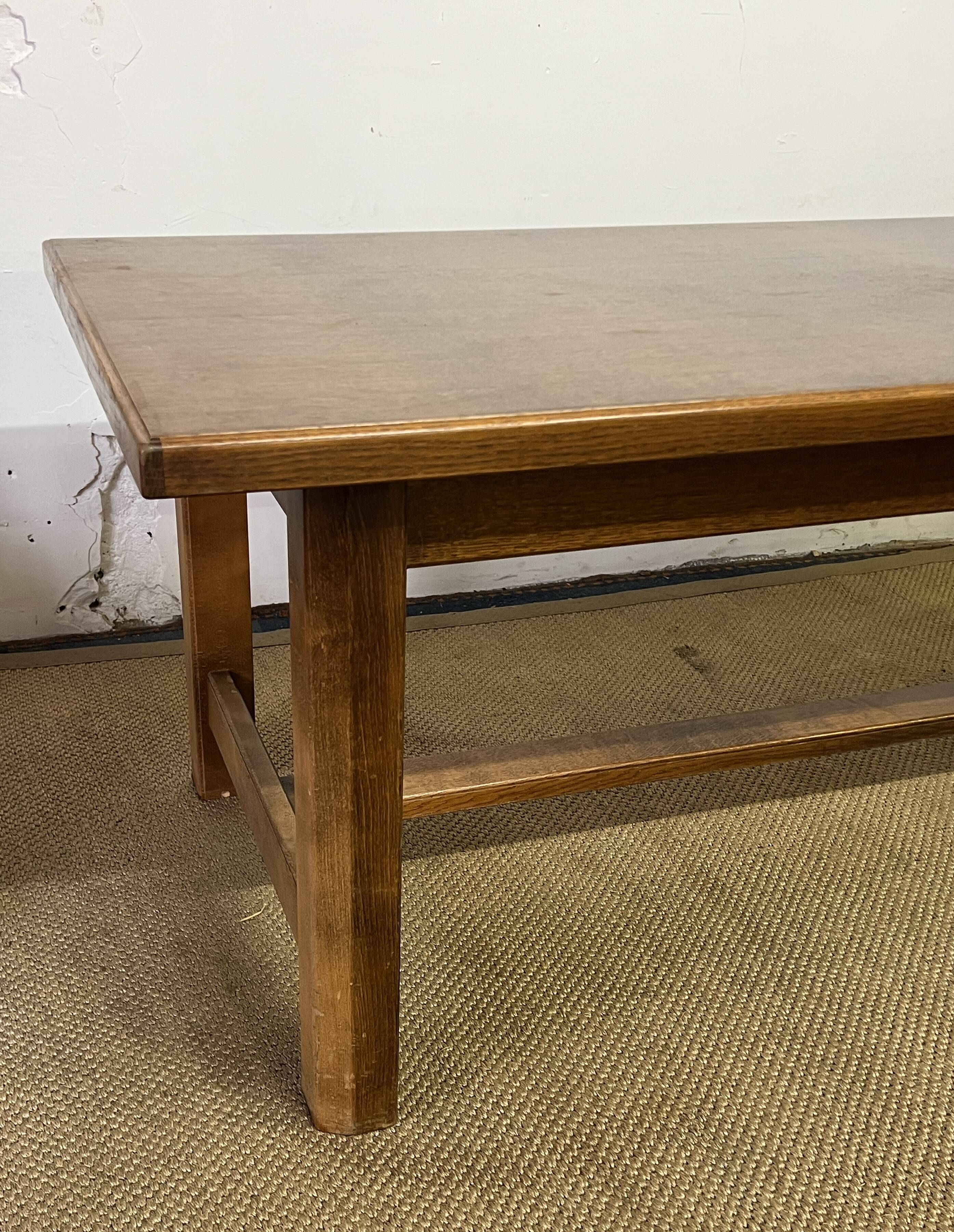 Vintage wooden farmhouse table