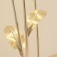 Lampadaire floral laiton & nacre 1970s