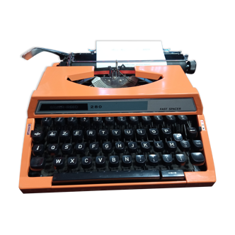 Silver Reed fast Spacer Seiko typewriter vintage orange