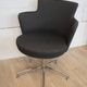 2 vintage swivel armchairs in gray fabric by axelson for garnas 2014 sweden