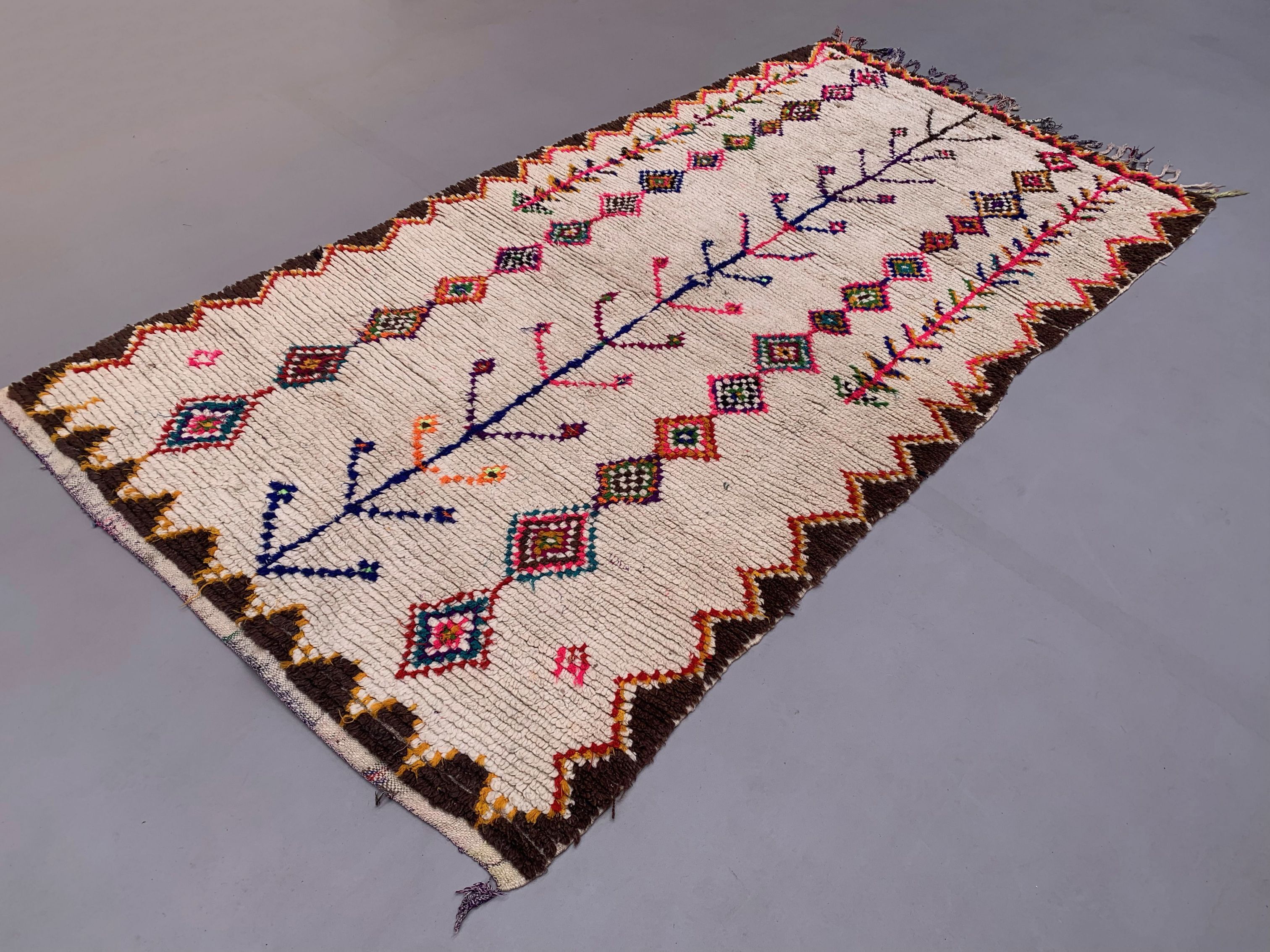 Vintage moroccan azilal rug 280x148 cm berber atlas, tribal