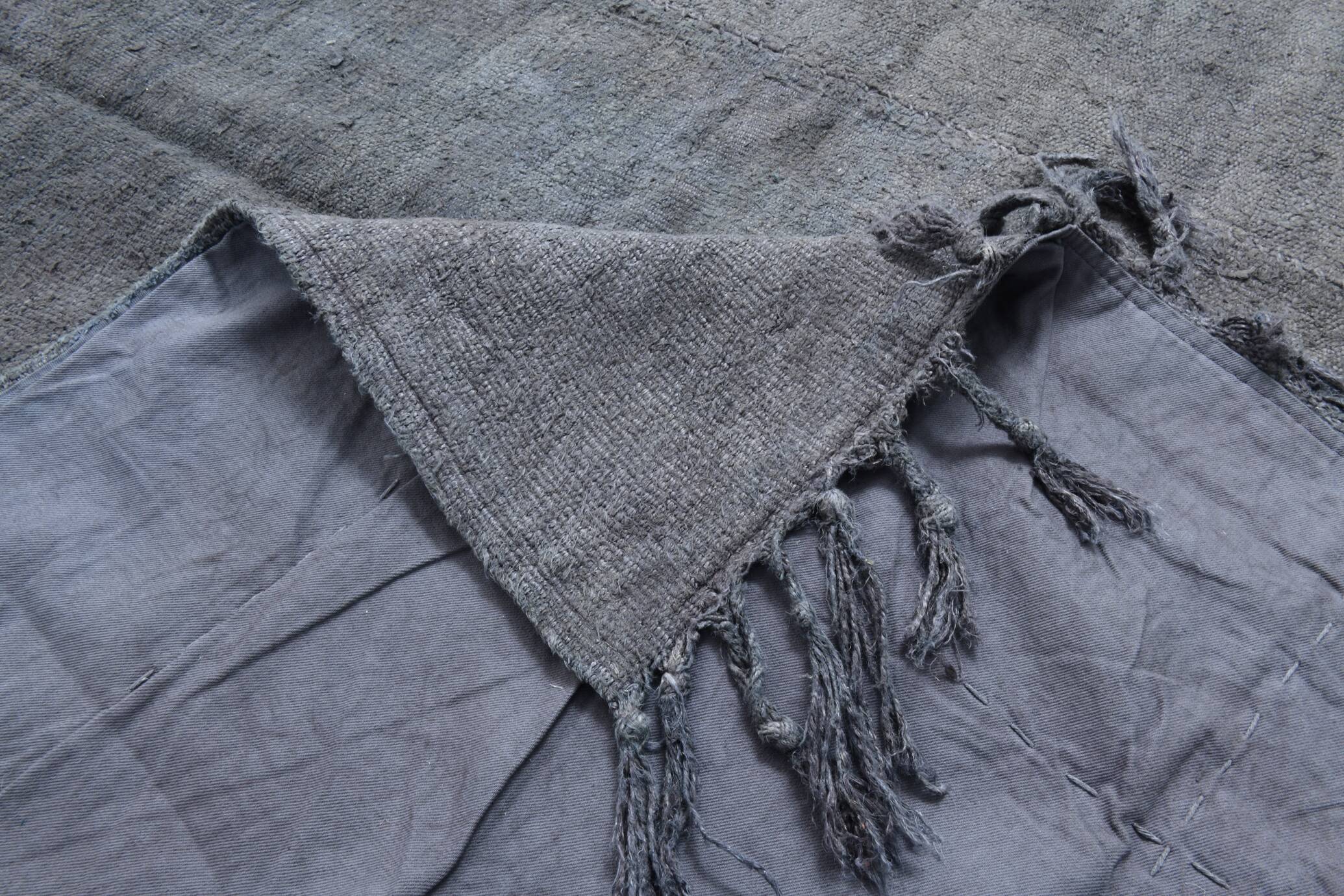 5x7 Shades Of Gray Vintage Kilim Rug, 156x231Cm