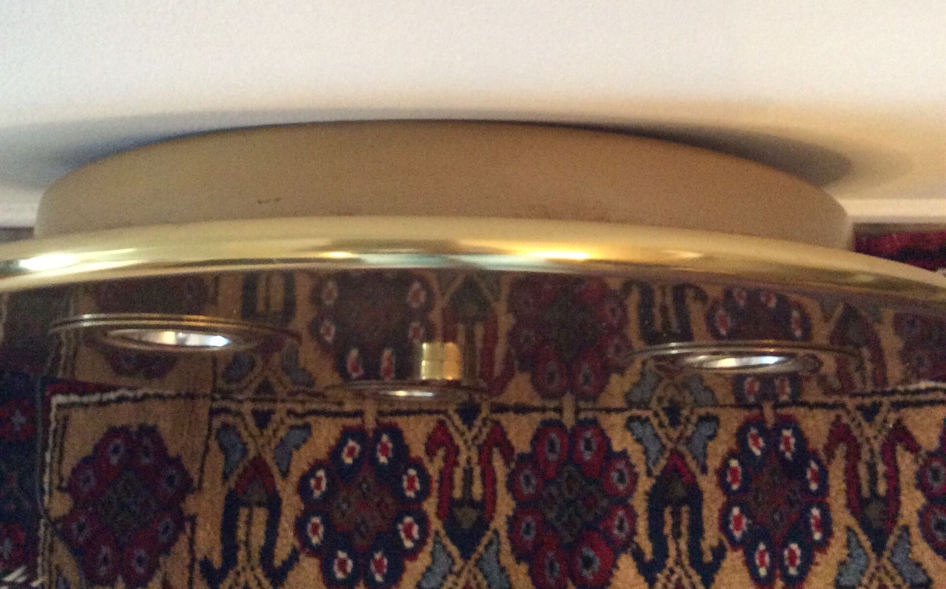 Brass ceiling lamp from the 70s