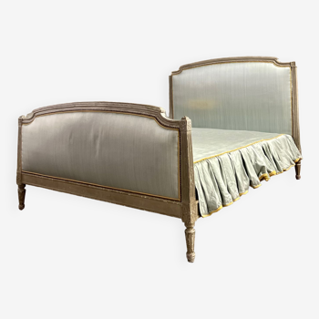 Lacquered wooden bed Louis XVI XIX style