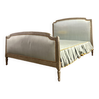 Lacquered wooden bed Louis XVI XIX style